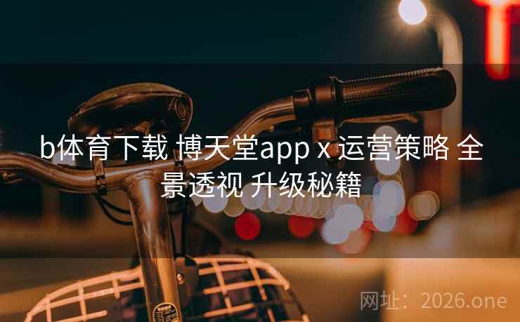 b体育下载 博天堂app x 运营策略 全景透视 升级秘籍