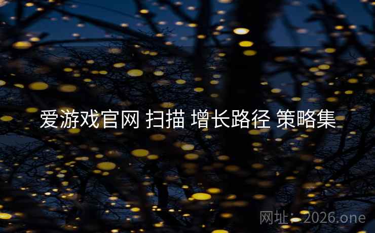 爱游戏官网 扫描 增长路径 策略集