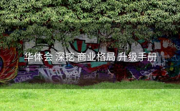 华体会 深挖 商业格局 升级手册