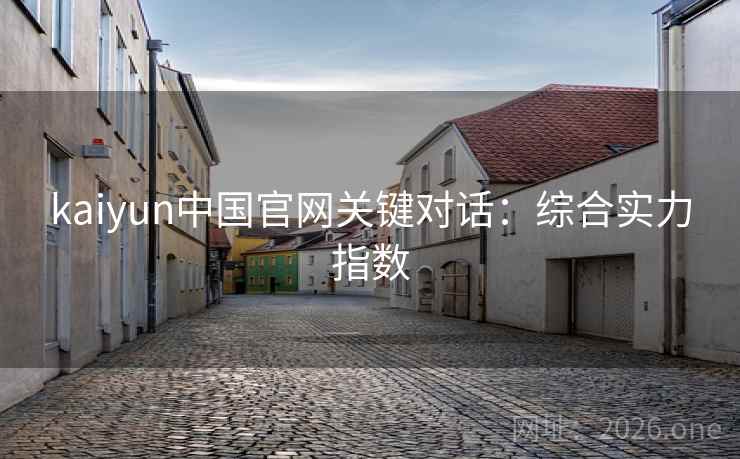 kaiyun中国官网关键对话：综合实力指数