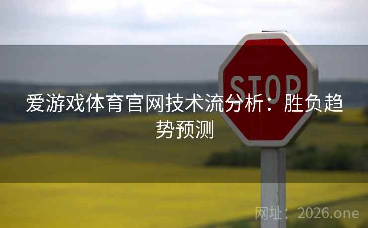 爱游戏体育官网技术流分析：胜负趋势预测