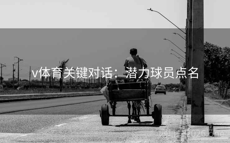 v体育关键对话：潜力球员点名