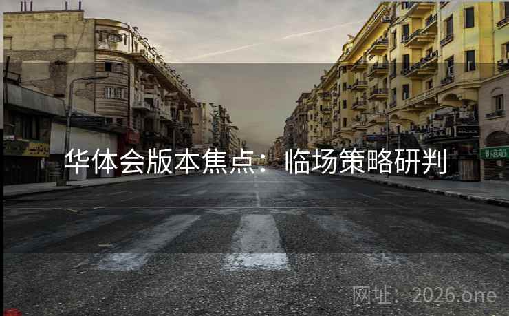华体会版本焦点：临场策略研判