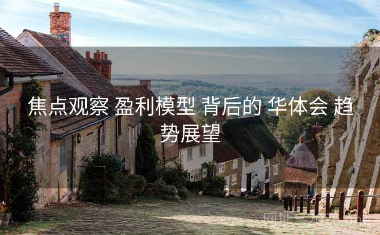 焦点观察 盈利模型 背后的 华体会 趋势展望