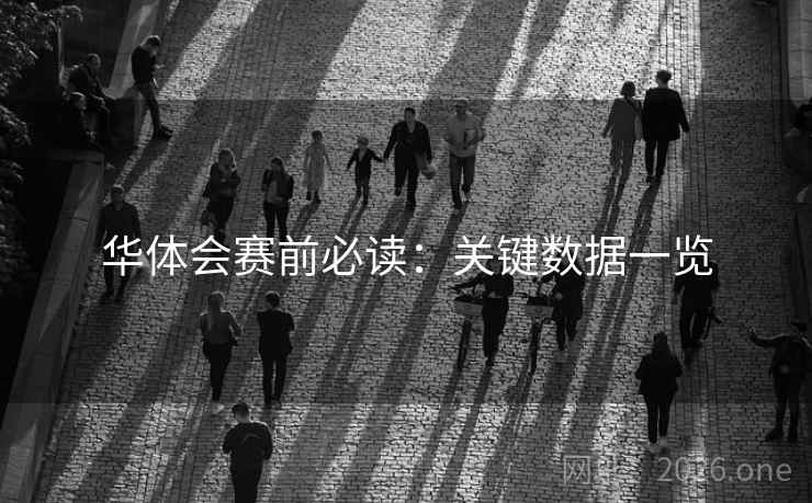 华体会赛前必读：关键数据一览